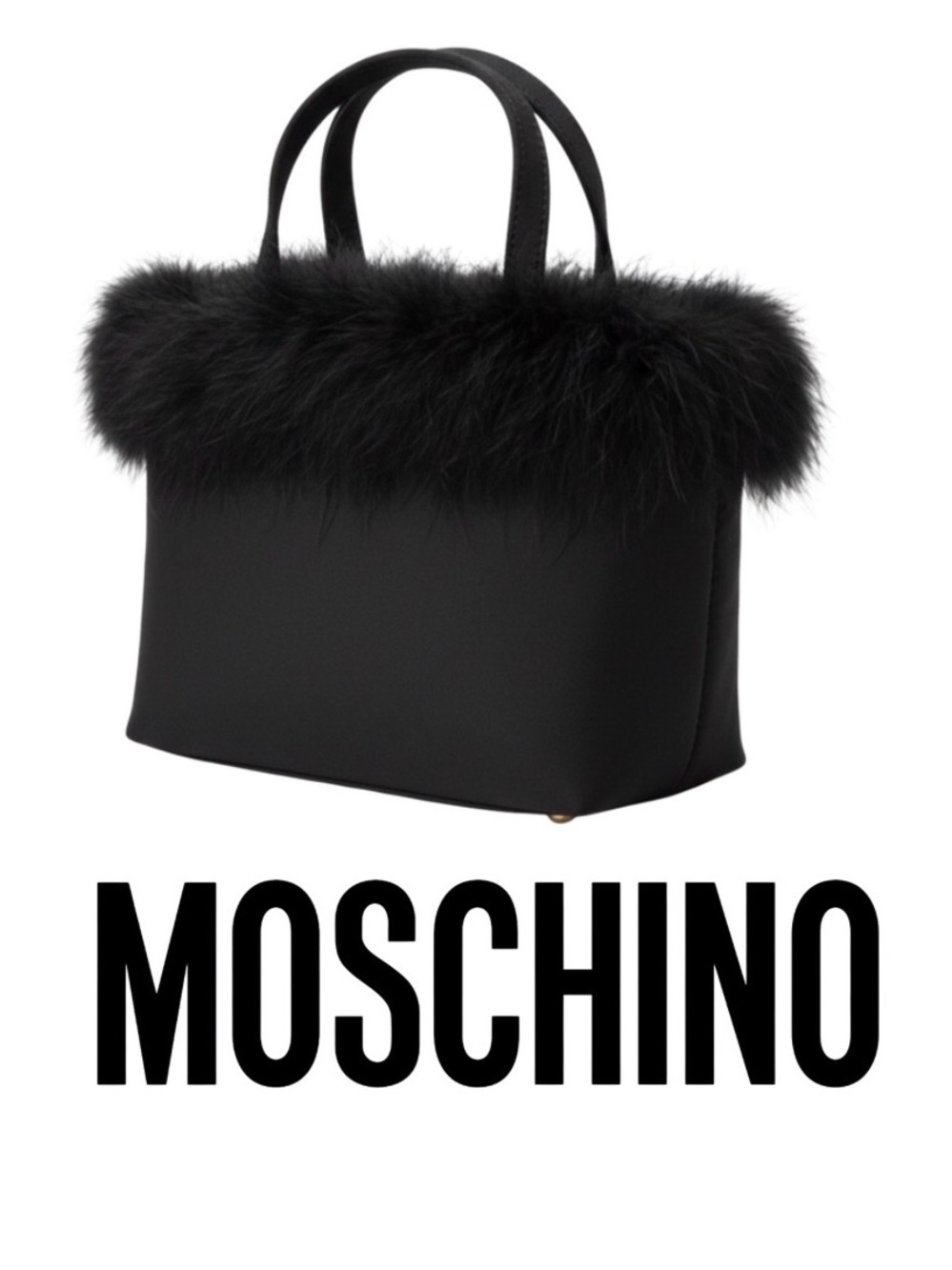 NWOT Moschino Mini Bag with Fur